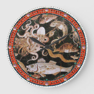 POMPEII-INSAMLING/OCEAN-HAVSLIVSCENE STOR KLOCKA