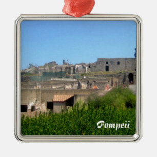 Pompeii italien julgransprydnad metall