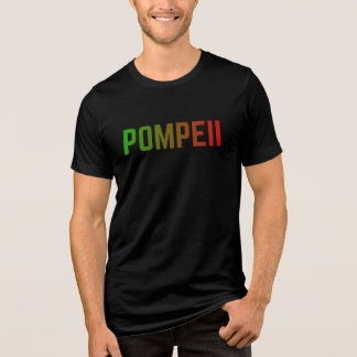 Pompeii Italien Minimalistisk Typografisk Design T Shirt