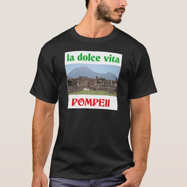 Pompeii italien tee (Framsida)