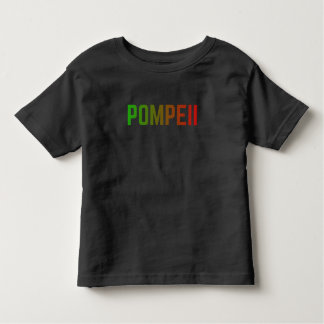 Pompeii Italy Minimal Typographic Design T Shirt