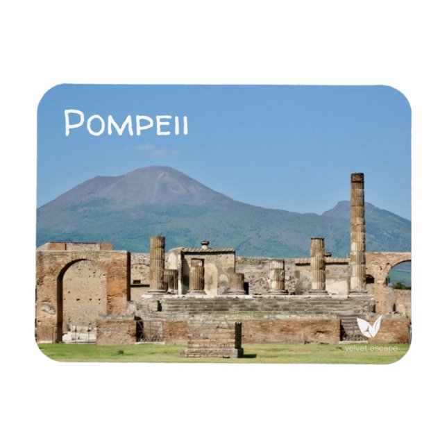 Pompeii-kylmagnet av Velvet Escape Magnet (Horisontell)