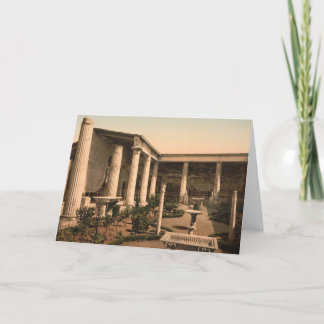 Pompeii Peristyle av huset av Vetti noterar kortet Kort