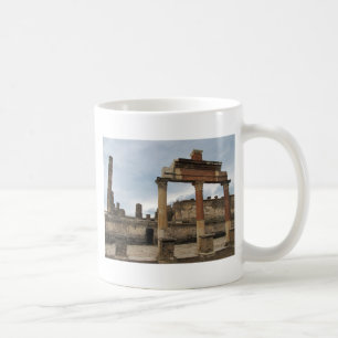 Pompeii - resterande kolonner av gallerit kaffemugg