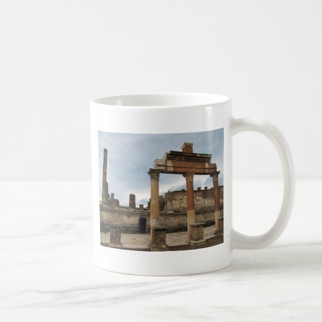Pompeii - resterande kolonner av gallerit kaffemugg (Höger)