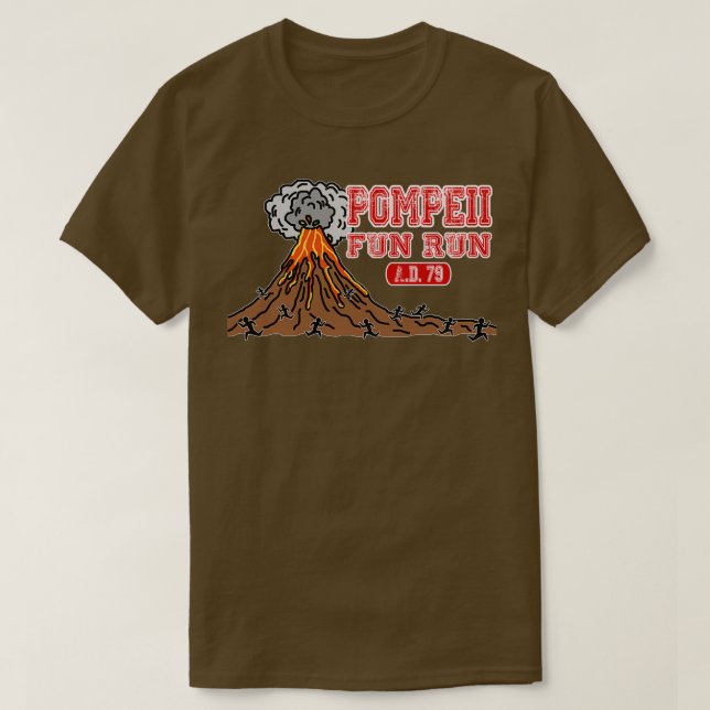 Pompeii Roligt Springa T Shirt (Design framsida)