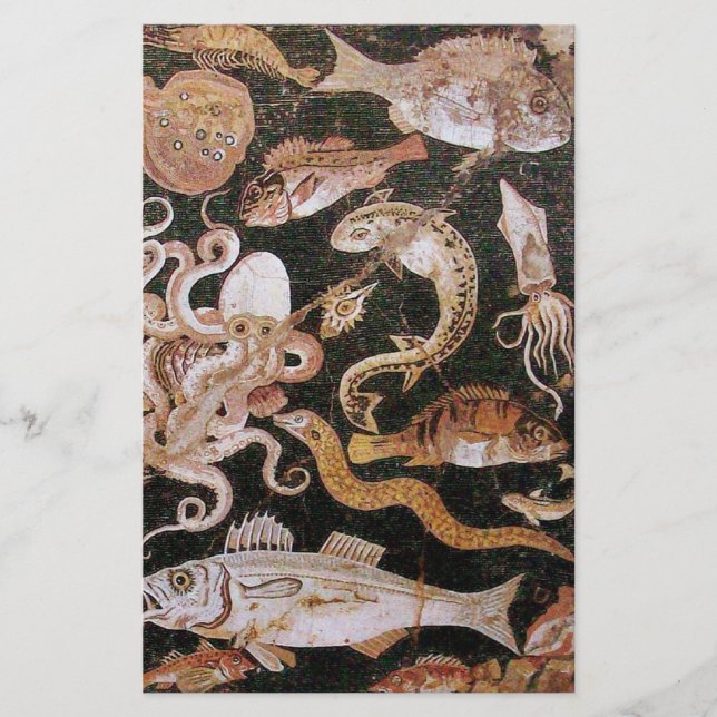 POMPEII-SAMLING / HAV - MARINT LIV SSCEN BREVPAPPER (Framsida)