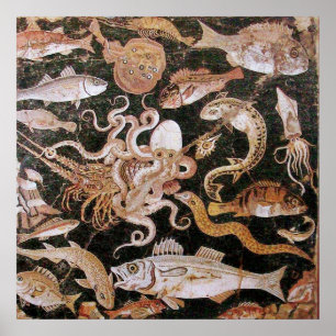 POMPEII-SAMLING / HAV - MARINT LIV SSCEN POSTER