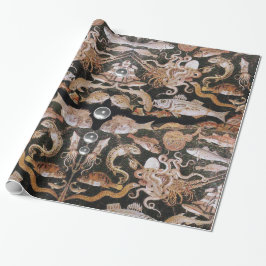 POMPEII-SAMLING /OCEAN-SEA LIFE SCENE Nautical Presentpapper