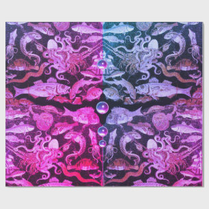 POMPEII-SAMLING/SEA LIFE Rosa Blue Nautical Presentpapper