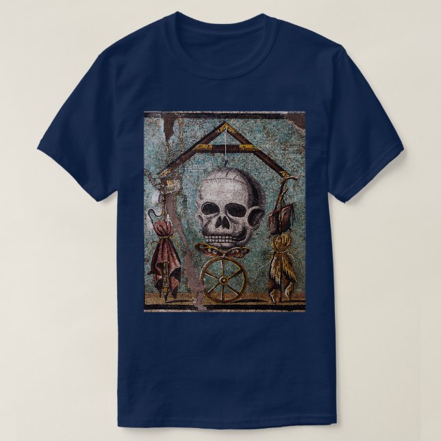 POMPEII-SAMLINGSMÖMENTO MORI SKULL BUTTERFLY OCH T SHIRT (Design framsida)