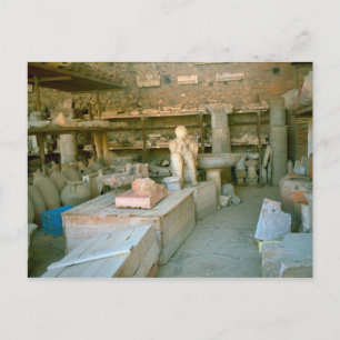 Pompeii, vissa utgrävda artefakter vykort