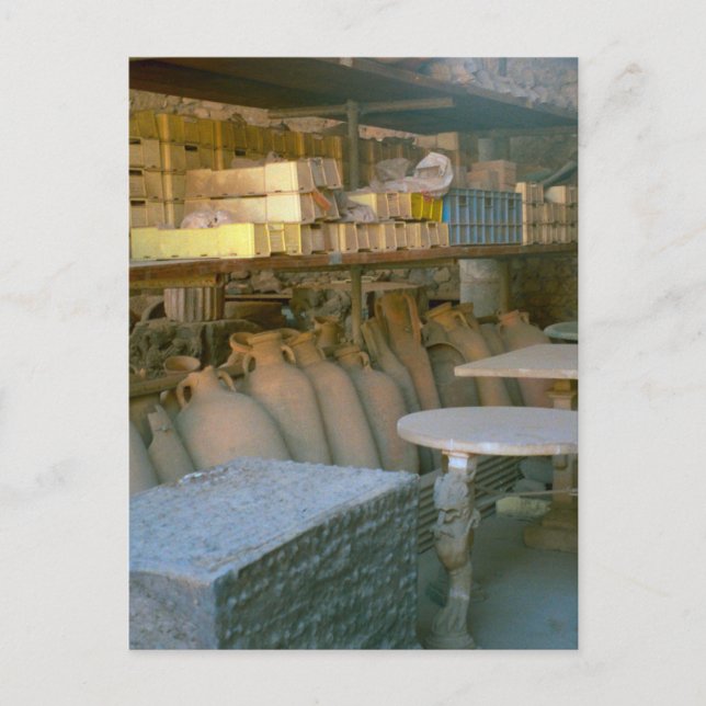 Pompeji, Amphorae-lagring Vykort (Framsida)