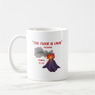Pompeji Golv är Lava Kaffemugg