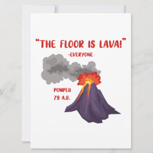Pompeji Golv är Lava Meddelande