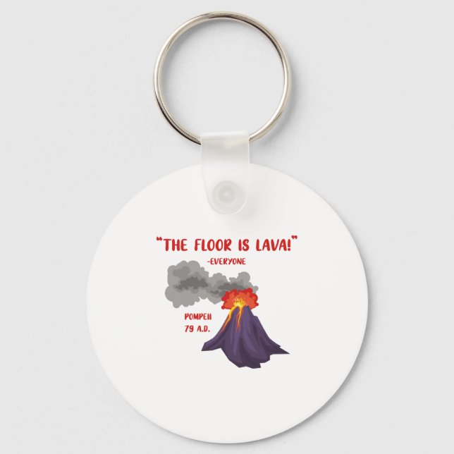 Pompeji Golv är Lava Nyckelring (Framsida)