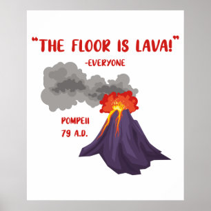 Pompeji Golv är Lava Poster