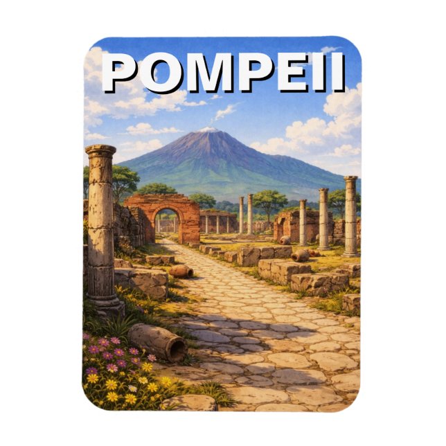 Pompeji Italien Resa Magnet (Vertikal)