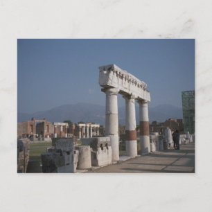 Pompeji, pelare i forumet vykort