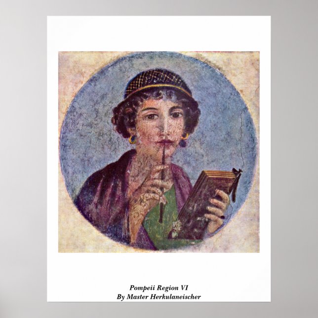 Pompeji Region VI av Master Herkulaneischer Poster (Framsidan)