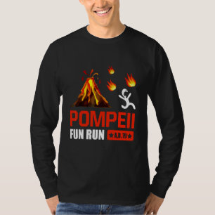 Pompeji Roligt Springa 79 Ad Funny Volcano Running T Shirt