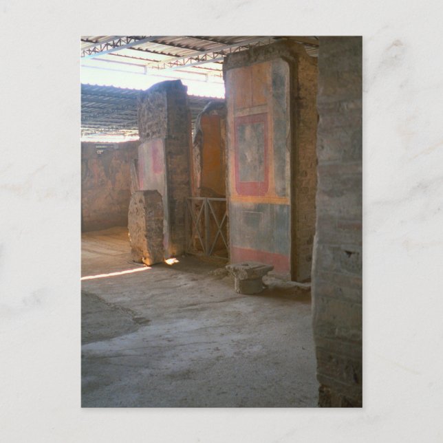 Pompeji, romerska muraler vykort (Framsida)