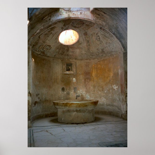 Pompeji, romerskt badhus poster (Framsidan)