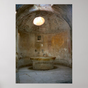Pompeji, romerskt badhus poster