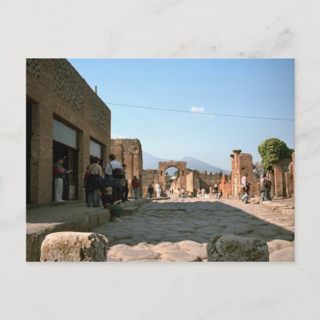 Pompeji, Trädstenar och portar Vykort (Framsida)