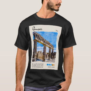Pompeji Vintage Watercolor Travel T Shirt