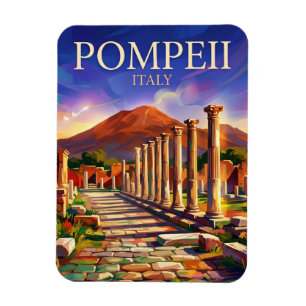 Pompejis arkeologiska park Italien Magnet