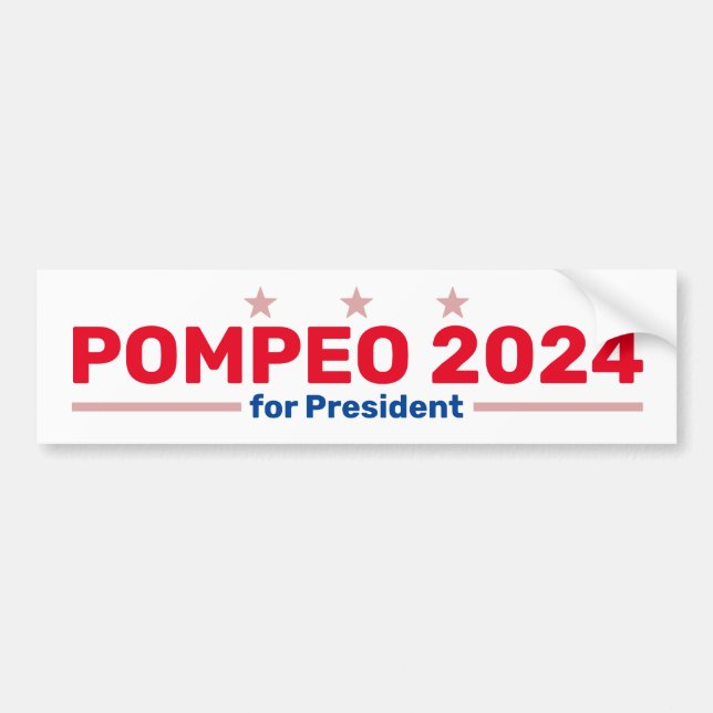 Pompeo 2024-stötdekal bildekal (Framsidan)