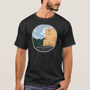 Pompeys Pillar National Monument Montana Vintage T Shirt