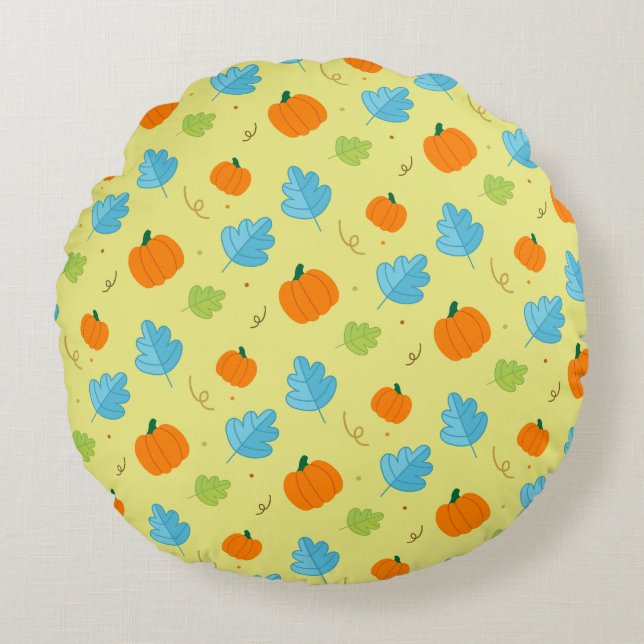 Pompoen Rund Kudde (Framsidan)