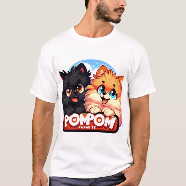 PomPomParadise tshirt jercarry och eevt T Shirt (Framsida)