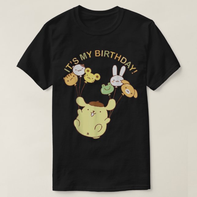 Pompompurin i min födelsedag t shirt (Design framsida)