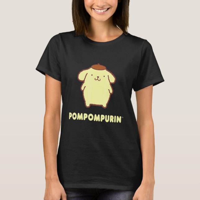 Pompompurin-tecken fram och tillbaka t shirt (Framsida)