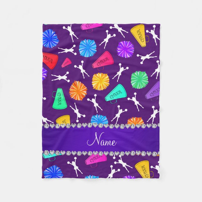 Pompoms för kända lilor för anpassningsbar fleecefilt (Framsidan)