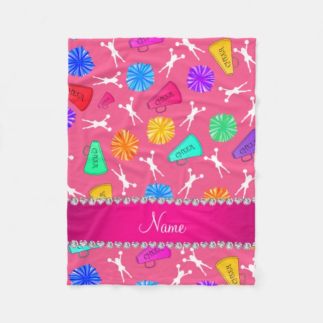 Pompoms för kända rosor för anpassningsbar fleecefilt (Framsidan)