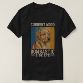 Pompös Labrador med Sidoblick Retro Rolig Hunddesi T Shirt