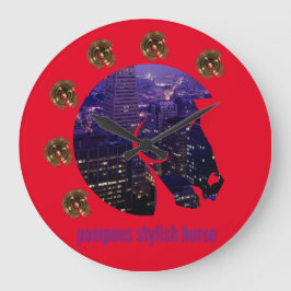 pompös snyggt häst stor klocka