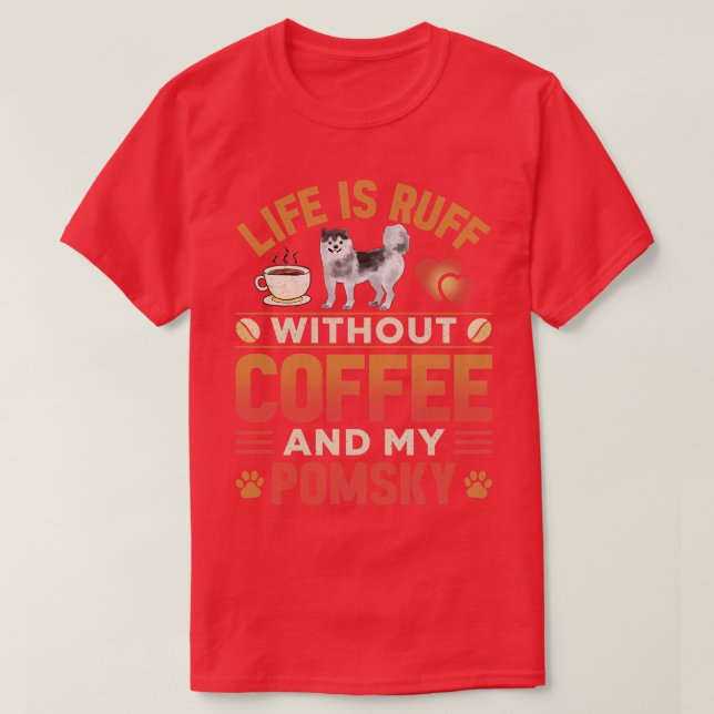 Pomsky 2 t shirt (Design framsida)