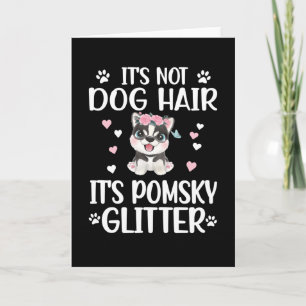 Pomsky Hund älskare Pomsky Owner Pomsky Mamma Papp Kort