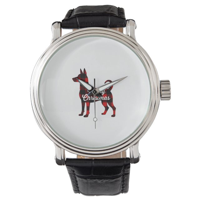 Pomsky jul hund mamma pappa kartröja present T-shi Armbandsur (Framsida)