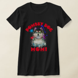 Pomsky Mamma Hund älskare Best Hund Mamma T Shirt