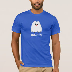 Pomtastisk Pomeranian med Anpassad Text Tee Shirt