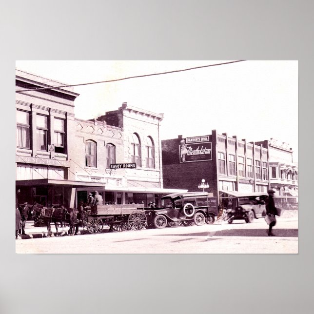 Ponca City Oklahoma circa 1930 Poster (Framsidan)