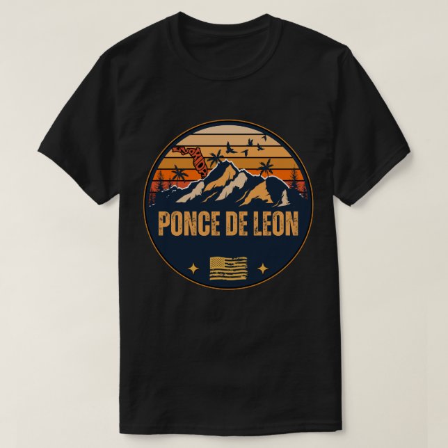 Ponce de Leon, Florida  T Shirt (Design framsida)