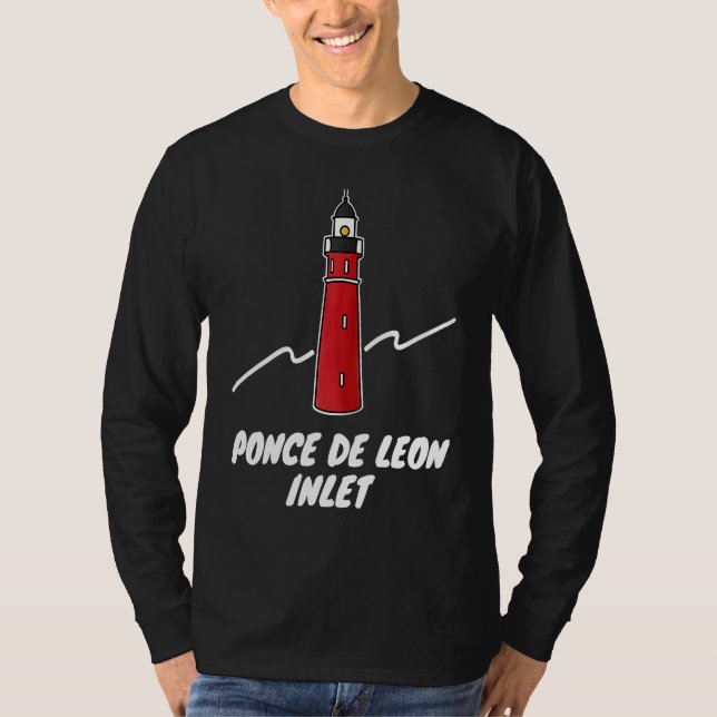 Ponce De Leon Inlet fyr T Shirt (Framsida)