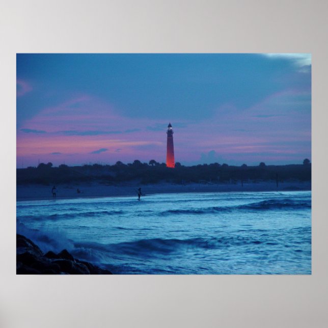 Ponce de Leon Inlet Lighthouse Dusk Poster (Framsidan)